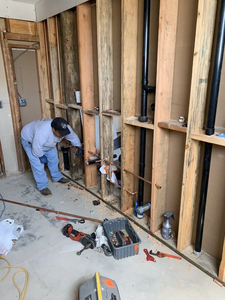 Commercial rough-in plumbing for Commercial Plumbing in Clemson University